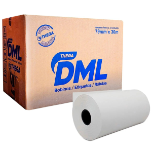 BOBINA TERMICA DML 79X30 BRANCA 48G LISA