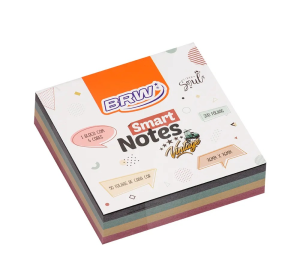 BLOCO SMART NOTES VINTAGE 76X76MM 200FLS BRW