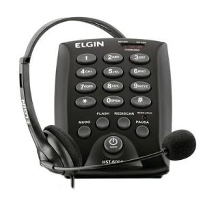 Telefone Telemarketing Headphone Elgin HST-6000