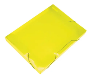 PASTA ESCOLAR 40X245X335MM 40MM AMARELA - NAO INFORMADO