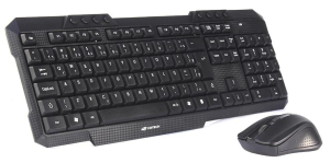 COMBO TECLADO E MOUSE SEM FIO K-W10BK C3TECH