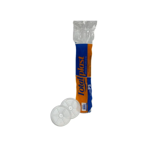TAMPA DESCARTAVEL TOTALPLAST TRANSP. P/ POTE 120/180ML C/ 100 - TOTALPLAST