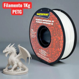 FILAMENTO 3D- PETG BRANCO PCV OUTDOOR 1KG (1.75MM) MASTERPRINT