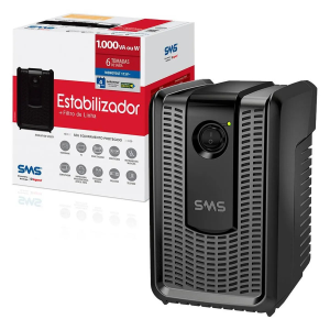 ESTABILIZADOR SMS 1000VA 6 TOMADAS MONOVOLT 115V