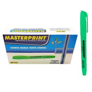 Marca Texto Verde MP612 Masterprint Cx 12