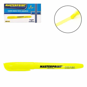 CANETA MARCA TEXTO AMARELO MASTERPRINT - NAO INFORMADO